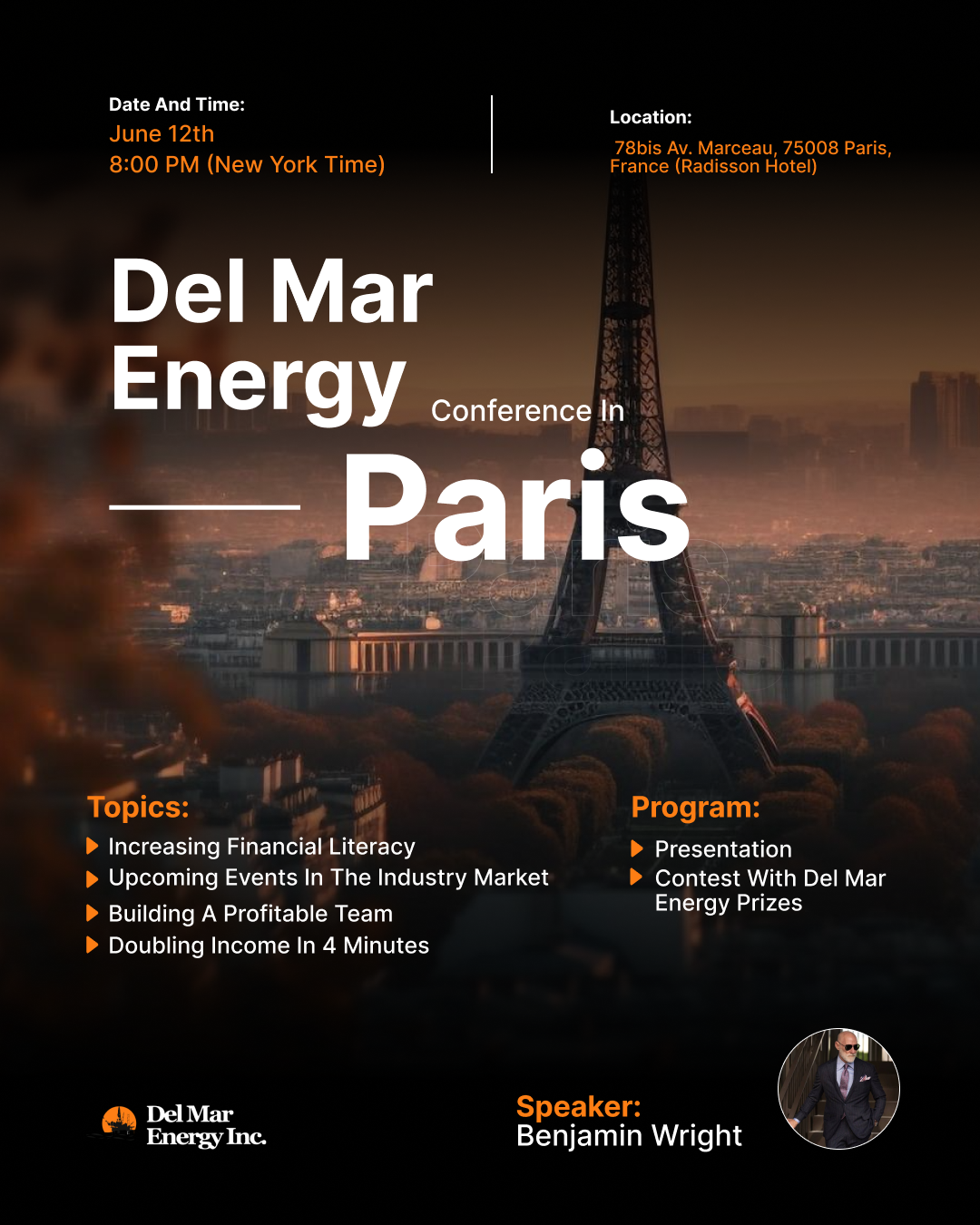 Del Mar Energy Conference in Paris: Enhancing Financial Literacy