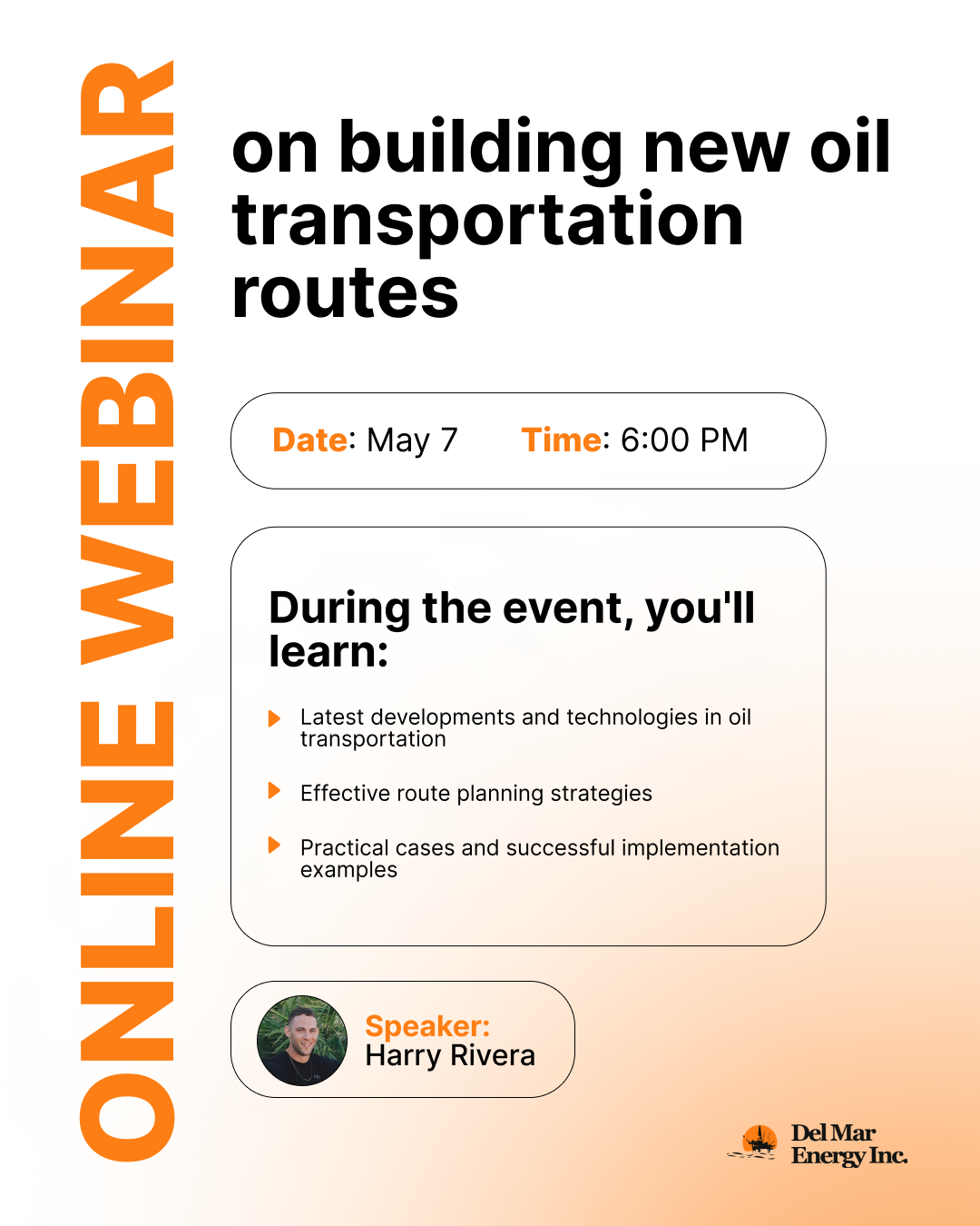 Online Webinar: Building New Oil Transportation Routes